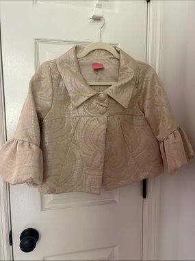 Cropped Shimmer evening jacket